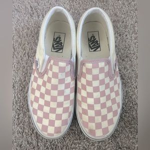 Pink Checkered Vans